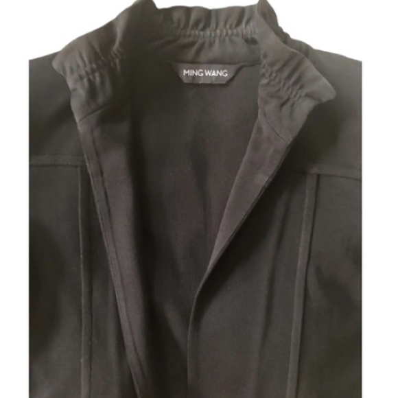 Ming Wang Set Jacket & Skirt With Flare Sleeves & Hem - Picture 4 of 5